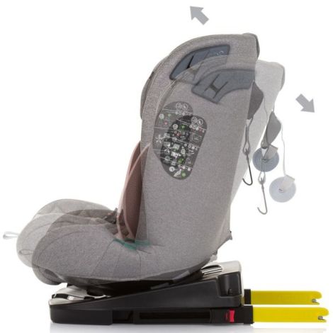 Scaun auto Chipolino X Factor I-Size 40-150 cm flamingo cu sistem Isofix - poza 5