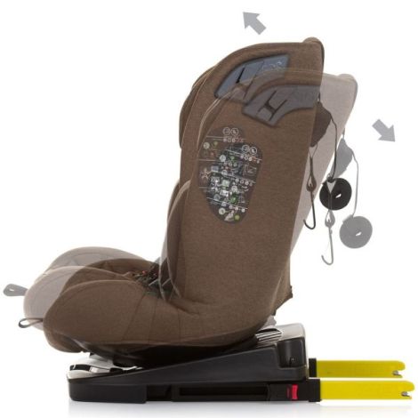 Scaun auto Chipolino X Factor I-Size 40-150 cm macadamia cu sistem Isofix - poza 5