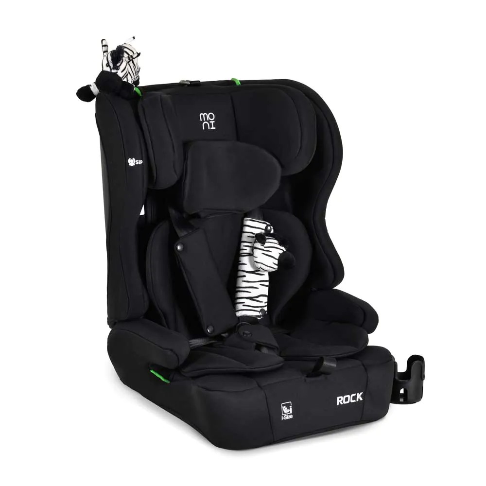 Scaun auto cu 2 jucarii Moni i-Size Rock SIP (76-150 cm) Negru - poza 1