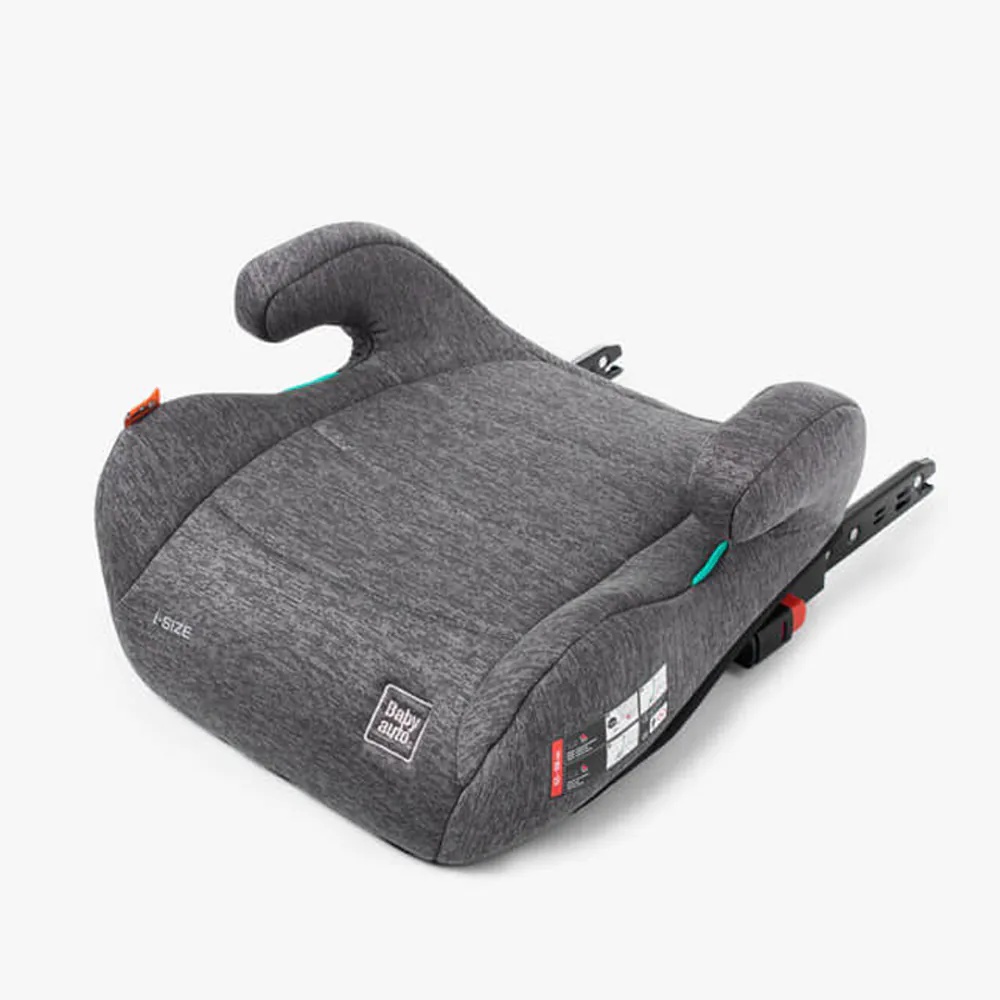 Scaun auto cu isofix BabyAuto Nauna I-Size (125-150 cm) Grey Dobby - poza 1