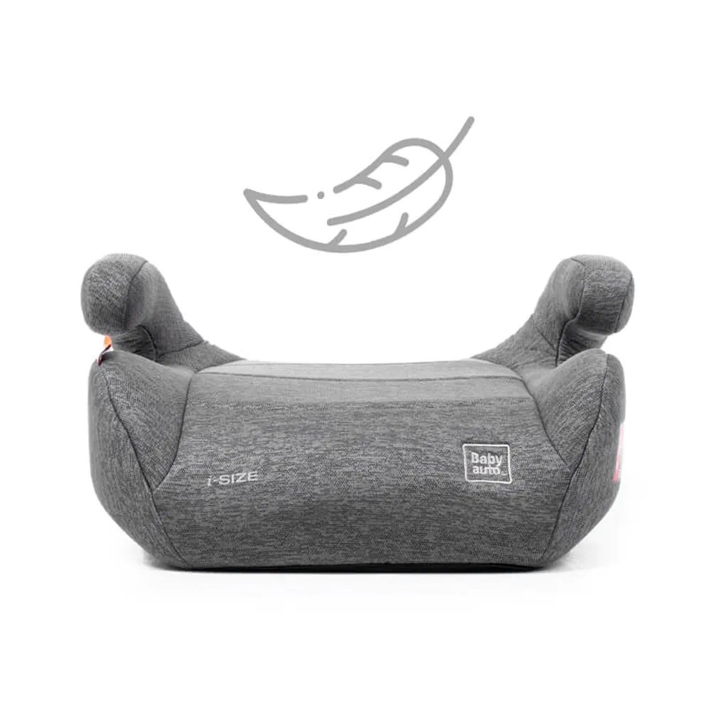 Scaun auto cu isofix BabyAuto Nauna I-Size (125-150 cm) Grey Dobby - poza 4