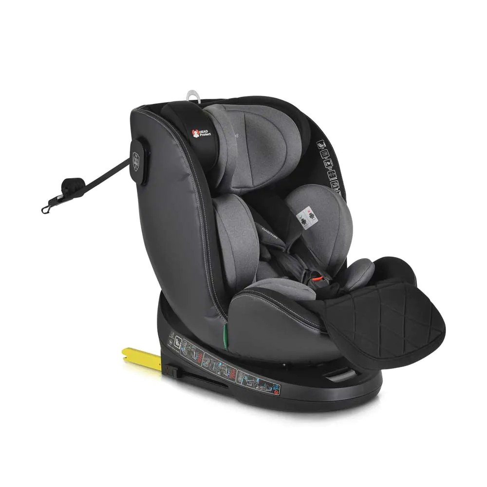 Scaun auto cu isofix Cangaroo Castor 360 I-Size (40-150 cm) 2025 Gri - poza 1