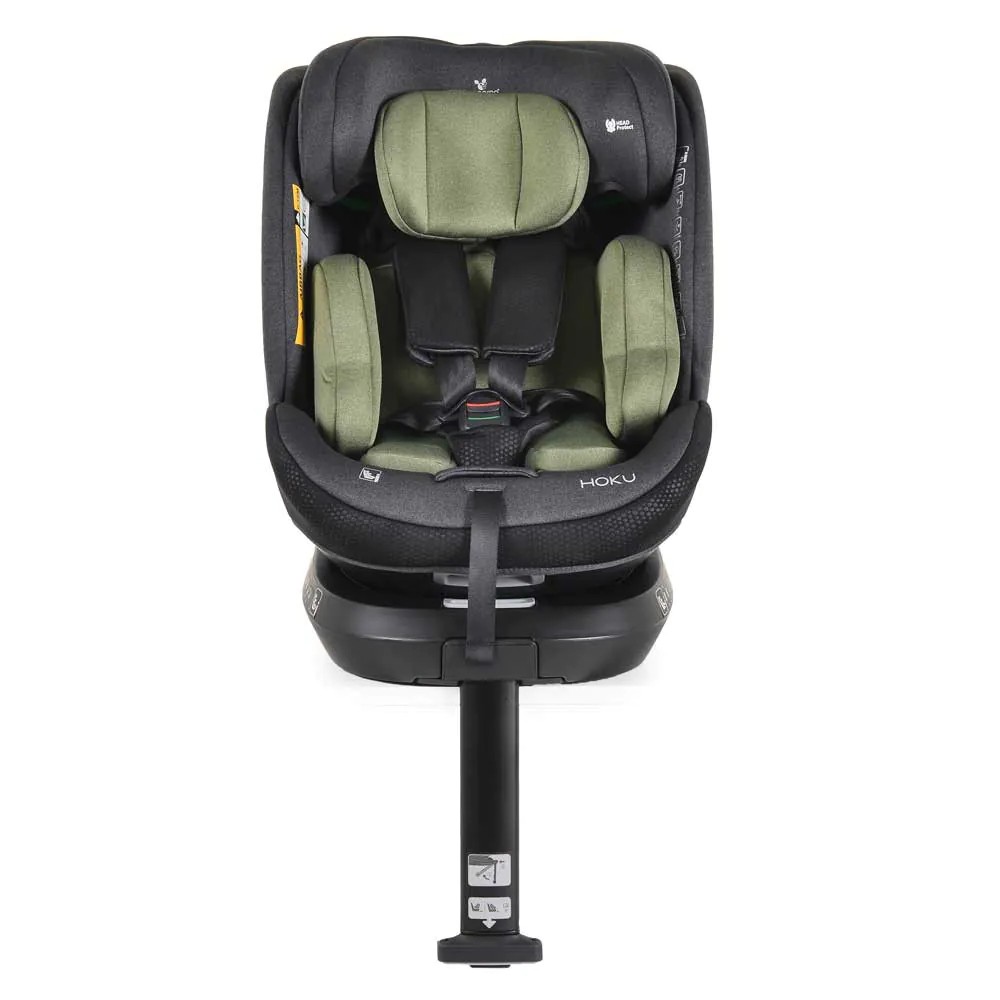 Scaun auto cu isofix Cangaroo HOKU I-Size (40-150 cm) 360 2025 Verde - poza 3