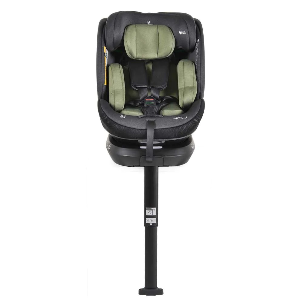 Scaun auto cu isofix Cangaroo HOKU I-Size (40-150 cm) 360 2025 Verde - poza 4