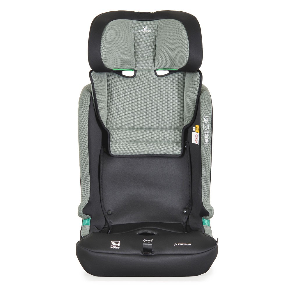 Scaun auto cu isofix Cangaroo I Drive 2025 I Size (76-150cm) Twill Verde - poza 5