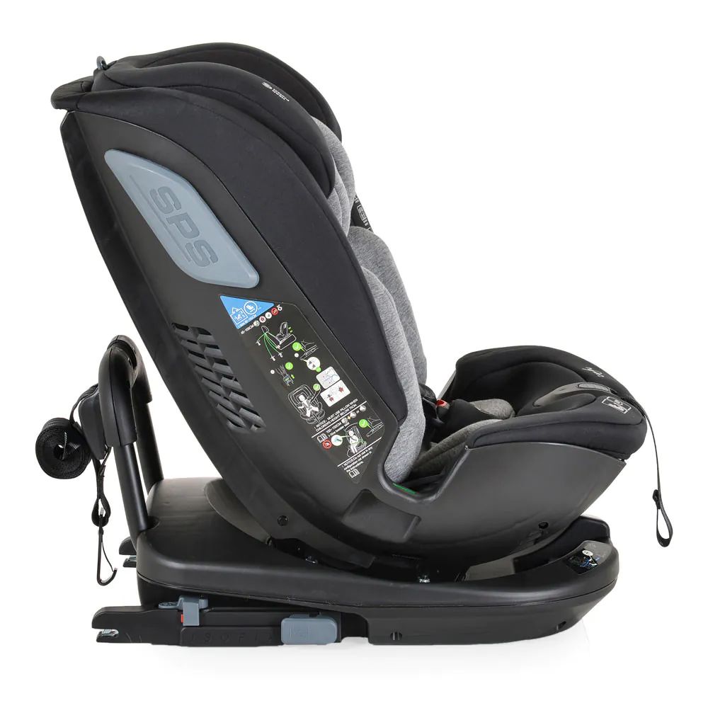 Scaun auto cu isofix Cangaroo I-Size Gravity 360 grade (40-150 cm) Gri - poza 3