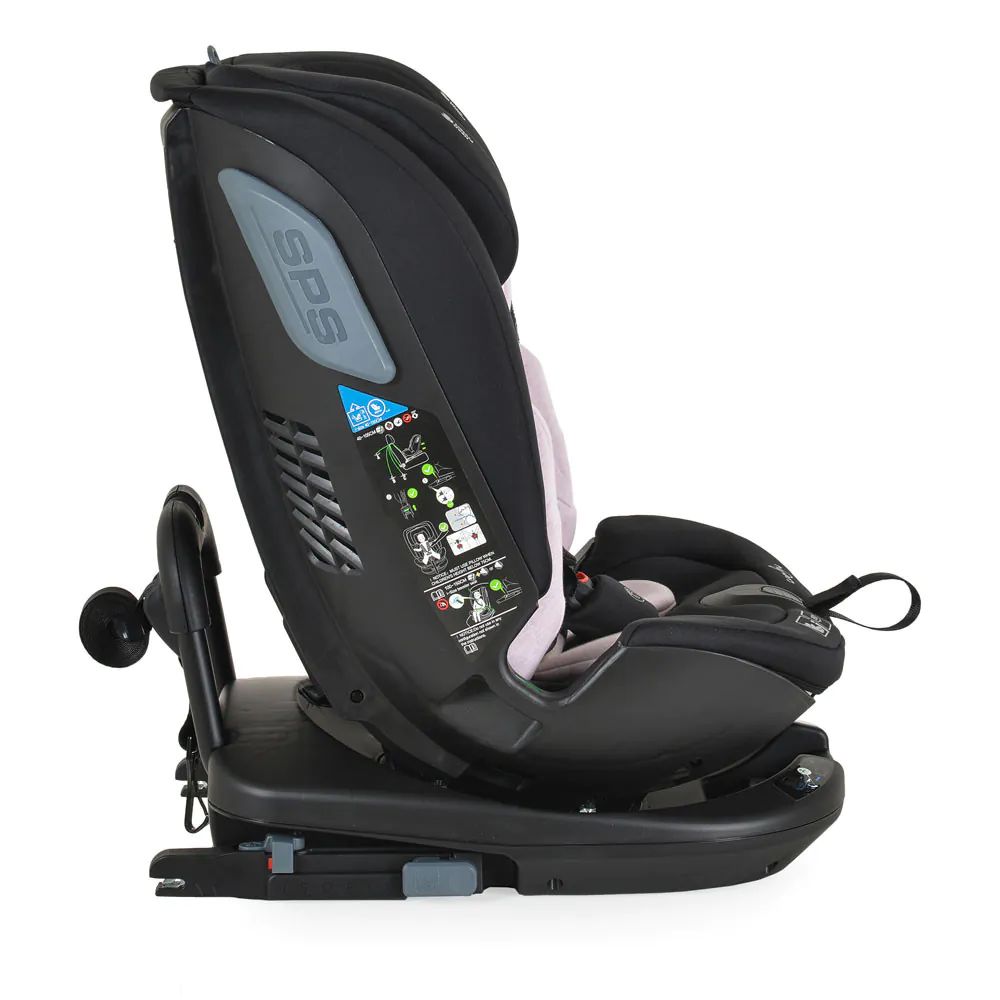 Scaun auto cu isofix Cangaroo I-Size Gravity 360 grade (40-150 cm) Roz/Negru - poza 3