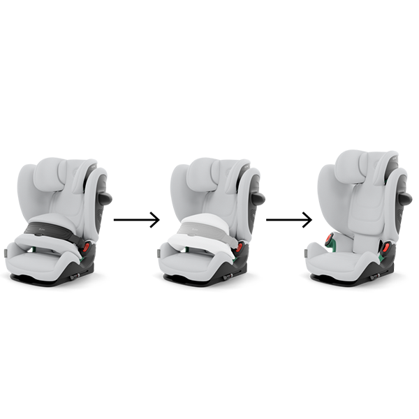 Scaun auto cu isofix Cybex Gold Pallas G2 I-Size Fog Grey 76-150 cm - poza 4
