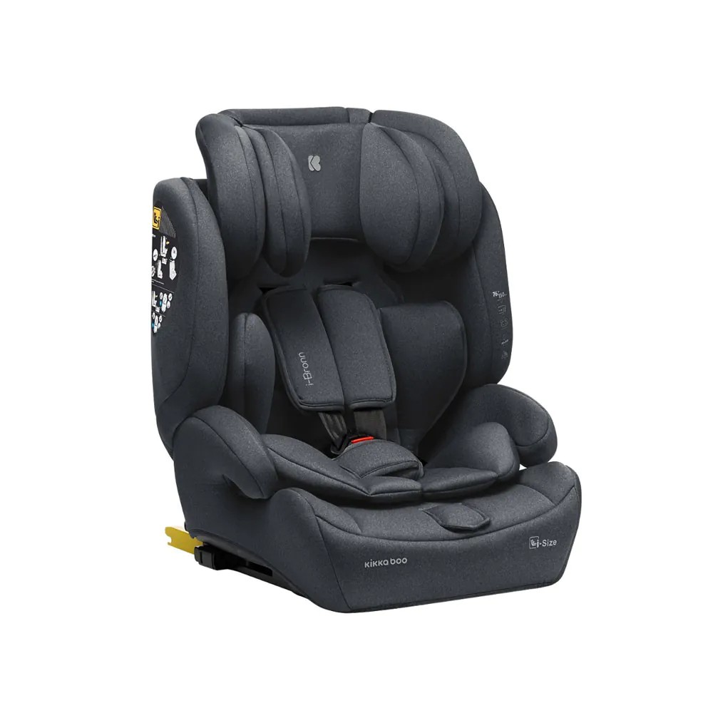 Scaun auto cu isofix Kikka Boo I-Bronn 76-150 cm Gri - poza 1