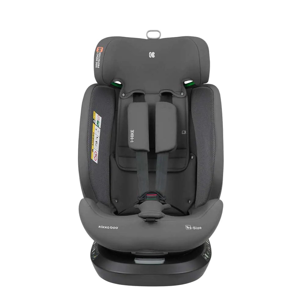 Scaun auto cu isofix Kikka Boo I-Hike I-size (40-150 cm), Gri Inchis - poza 3