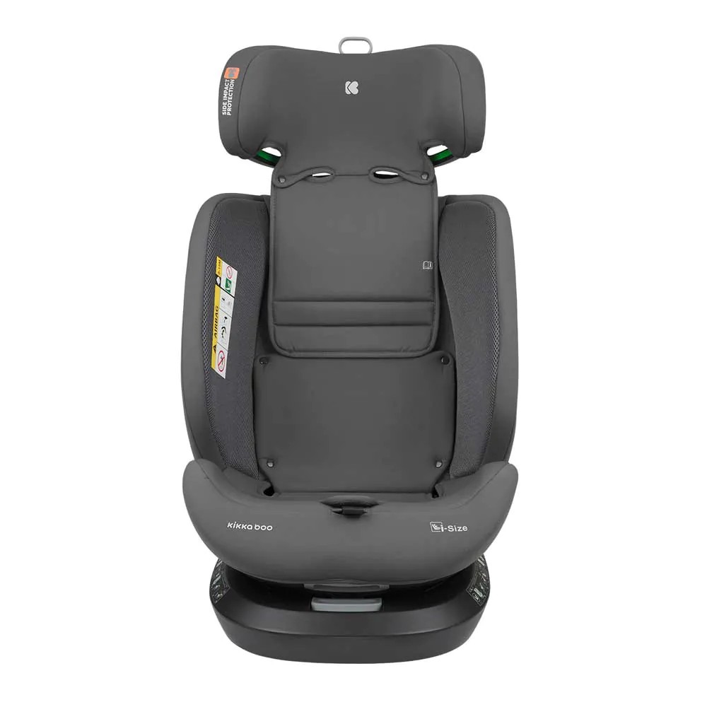 Scaun auto cu isofix Kikka Boo I-Hike I-size (40-150 cm), Gri Inchis - poza 4