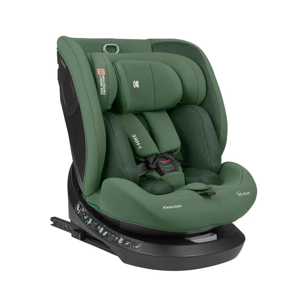 Scaun auto cu isofix Kikka Boo I-Hike I-size (40-150 cm), Verde Army - poza 1