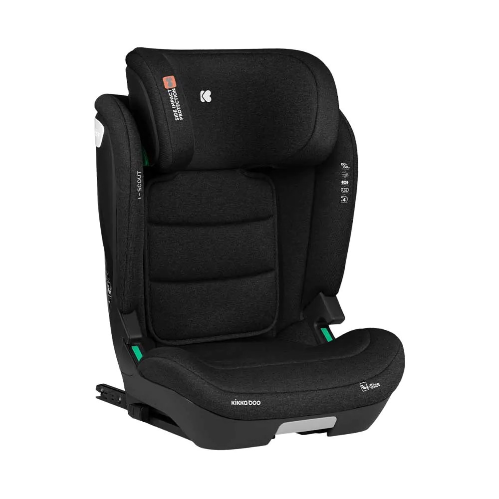 Scaun auto cu isofix Kikka Boo I-Scout 100-150 cm negru - poza 1