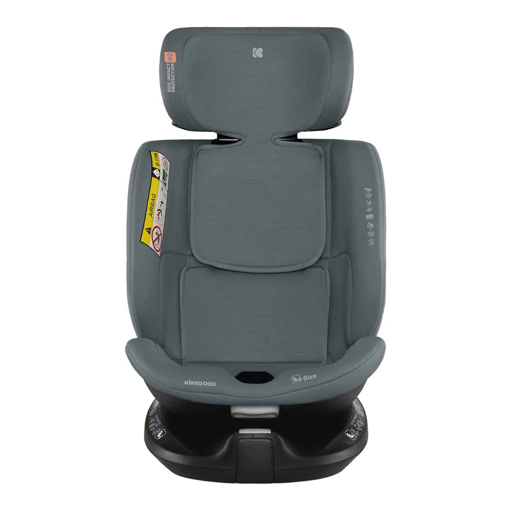 Scaun auto cu isofix Kikka Boo I-Size (40-150 cm) I-Tour 360 2024 Dark Grey - poza 4