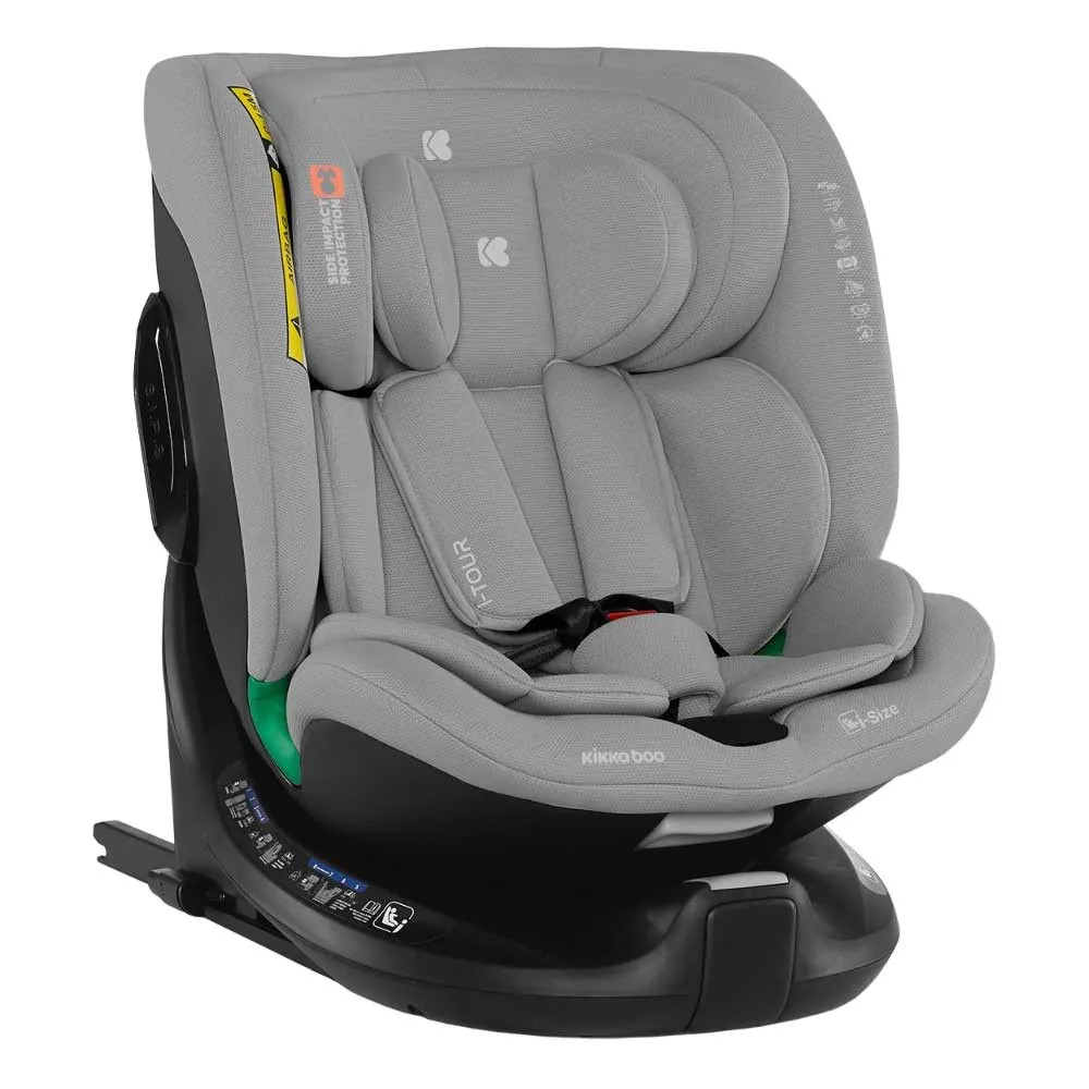 Scaun auto cu isofix Kikka Boo I-Size (40-150 cm) I-Tour 360 2024 Light Grey - poza 1