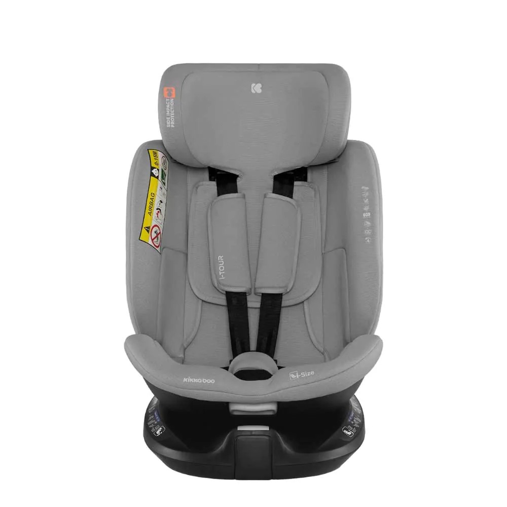 Scaun auto cu isofix Kikka Boo I-Size (40-150 cm) I-Tour 360 2024 Light Grey - poza 3