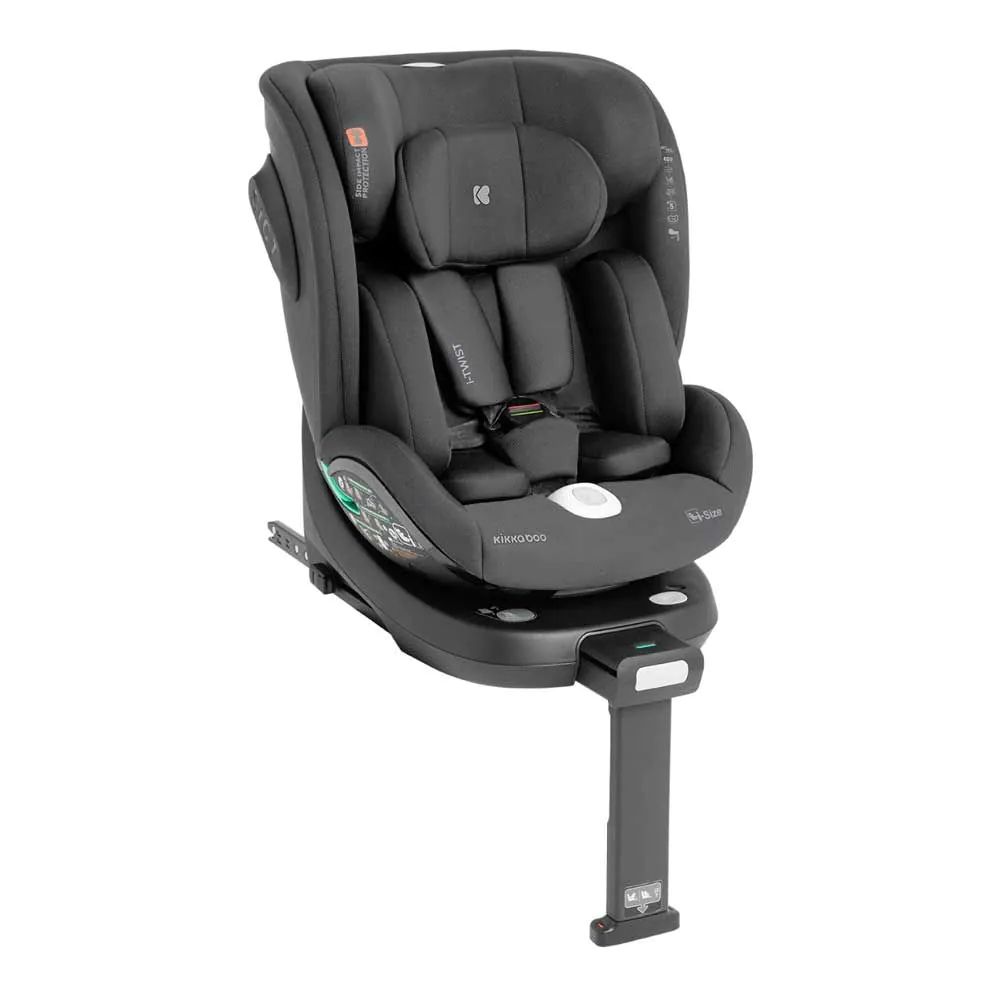 Scaun auto cu isofix Kikka I Twist I Size 40-150 cm 360 SPS Dark Grey - poza 1