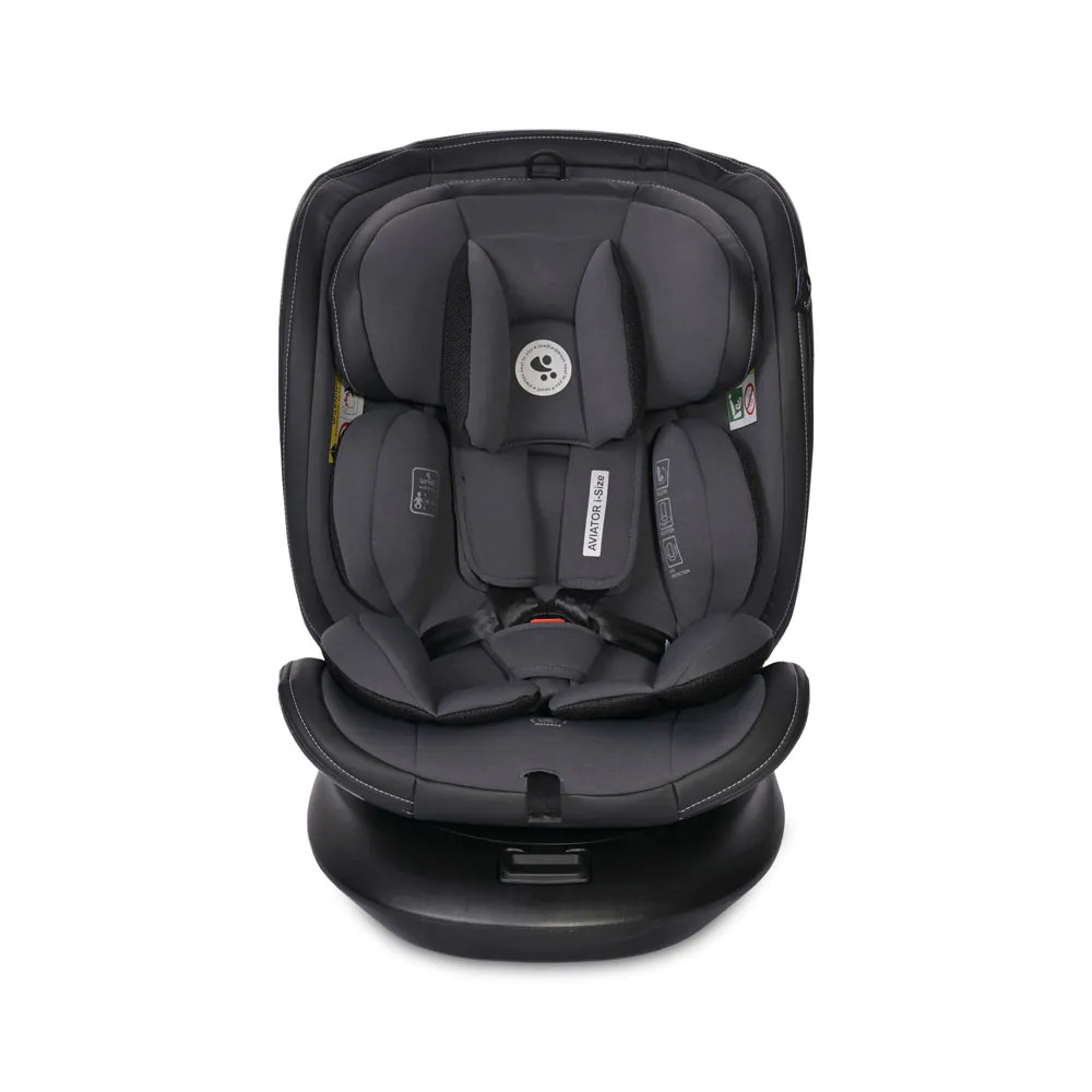Scaun auto cu isofix Loreli Premium Aviator I-Size (40-150 cm) 2024 Grey - poza 3