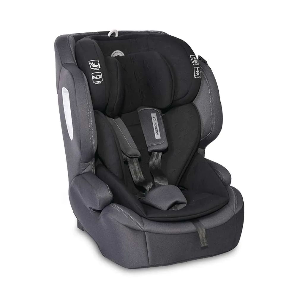Scaun auto cu isofix Lorelli Premium Andromeda I-Size (76-150 cm) 2024 Black Stars - poza 1
