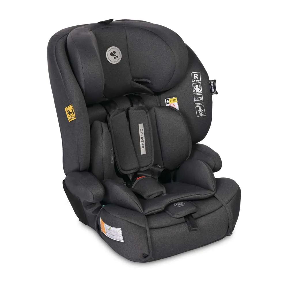 Scaun auto cu isofix Lorelli Premium Benevento I-Size (76-150 cm) 2024 Black Jasper - poza 1