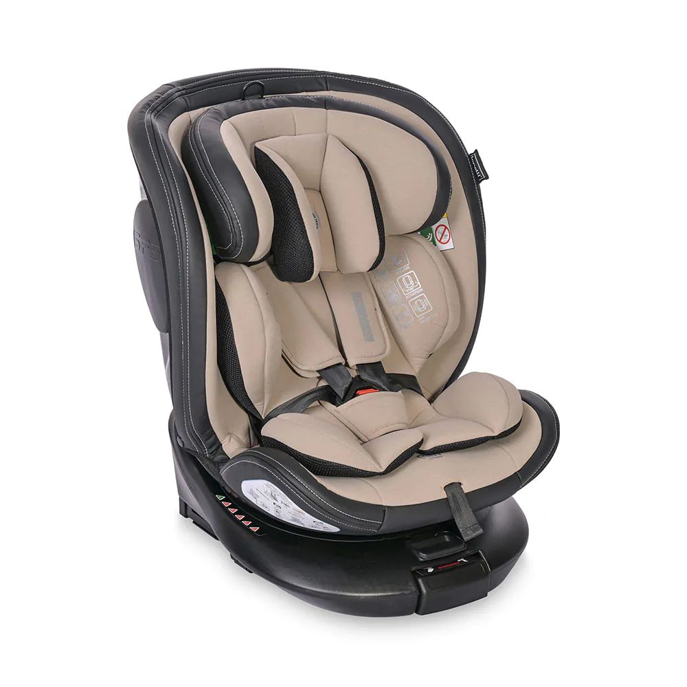 Scaun auto cu isofix Lorelli Premium Estate I-Size(40-150 cm) 360 SPS 2024 Beige - poza 1