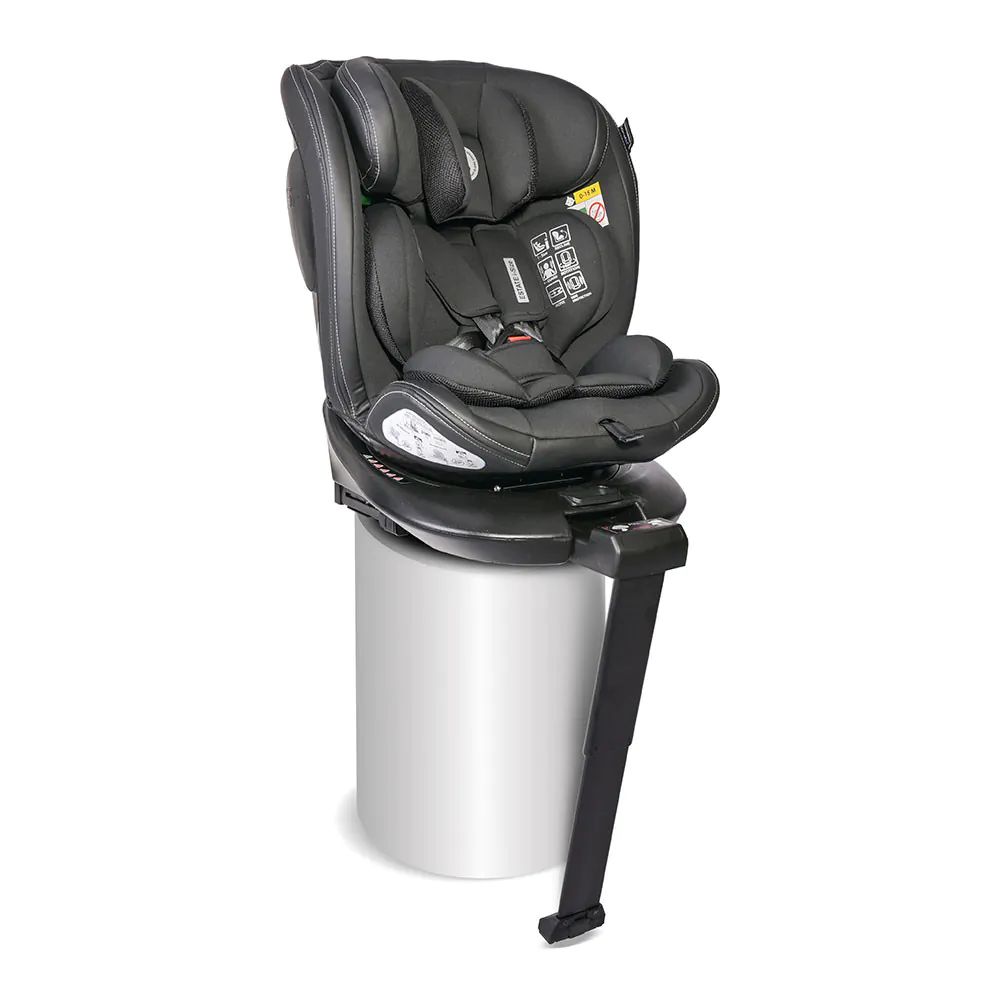 Scaun auto cu isofix Lorelli Premium Estate I-Size(40-150 cm) 360 SPS 2024 Black Jasper - poza 4