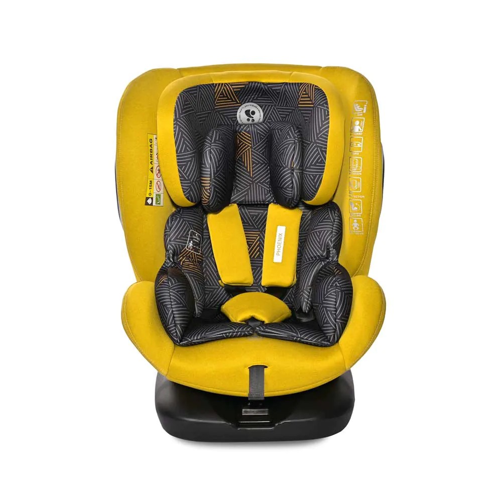 Scaun auto cu isofix Lorelli Premium Phoenix 360 I-Size (40-150 cm) 2024 Lemon Curry - poza 2