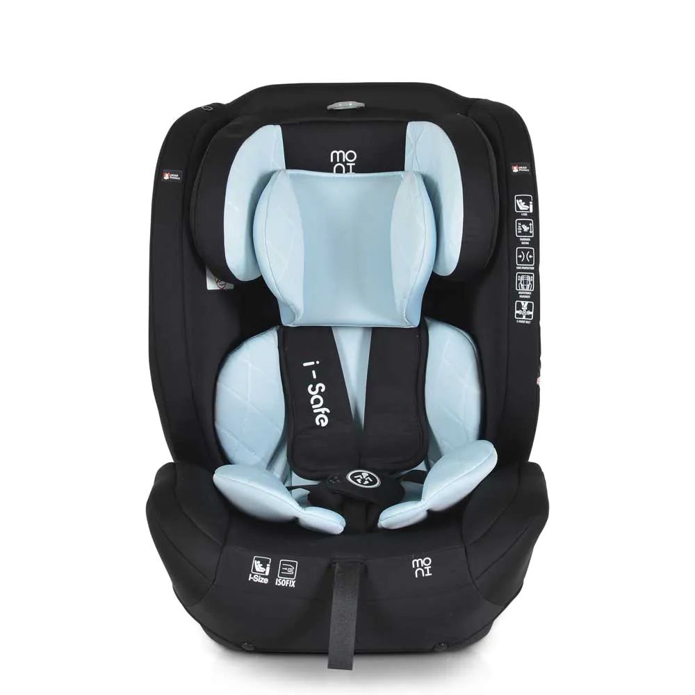 Scaun auto cu isofix Moni I-Safe I-Size (76-150 cm) 2024 Light Blue - poza 2