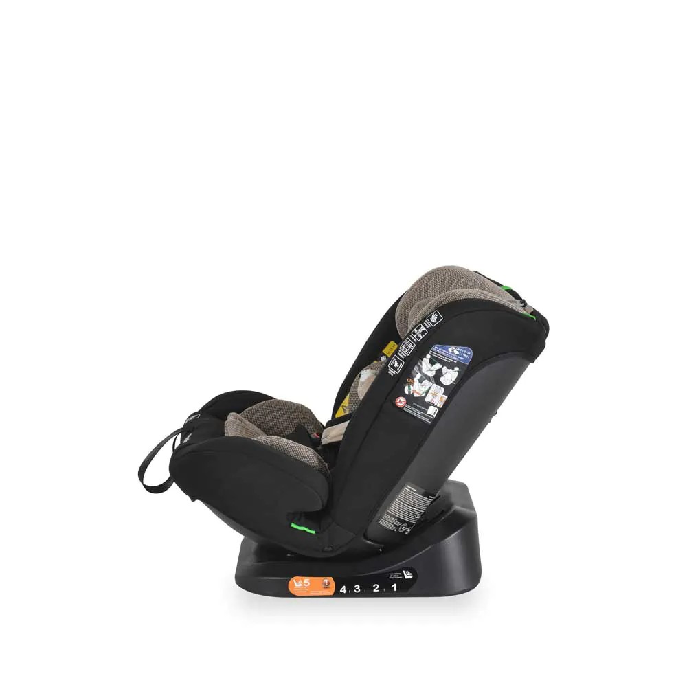 Scaun auto cu jucarie Moni i-Size Competition SIP (40-150 cm) Bej - poza 4