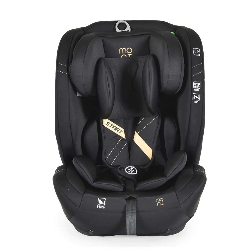Scaun auto cu paturica Moni Start I-Size ( 76-150 cm ) 2024 Black - poza 3