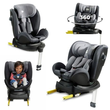 Scaun Auto I-size, 40-125 Cm, Kinderkraft Xrider, Grey - poza 2