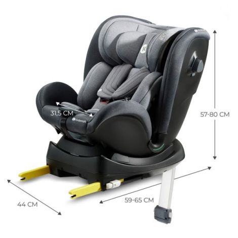 Scaun Auto I-size, 40-125 Cm, Kinderkraft Xrider, Grey - poza 3