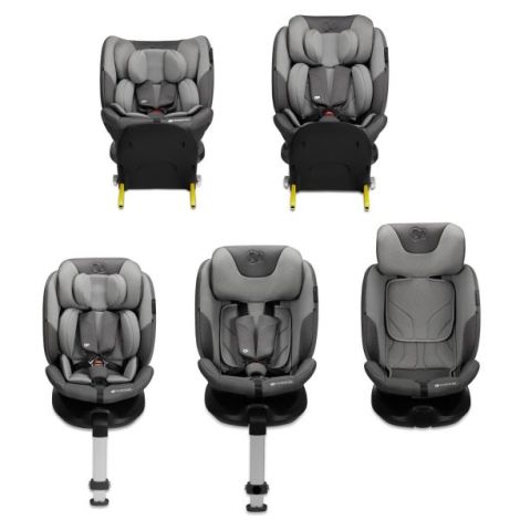 Scaun Auto Kinderkraft I-fix, I-size 40-150 Cm, Cool Grey - poza 4