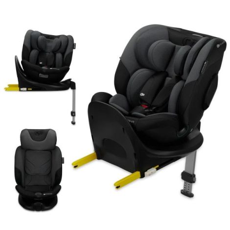 Scaun Auto Kinderkraft I-fix, I-size 40-150 Cm, Graphite Black - poza 4