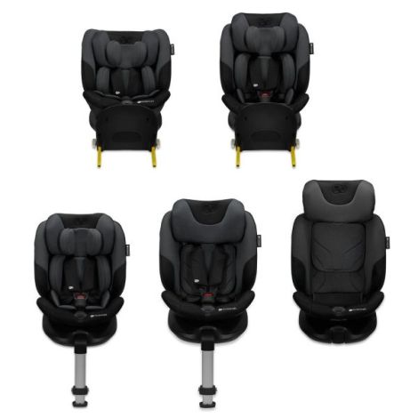 Scaun Auto Kinderkraft I-fix, I-size 40-150 Cm, Graphite Black - poza 5