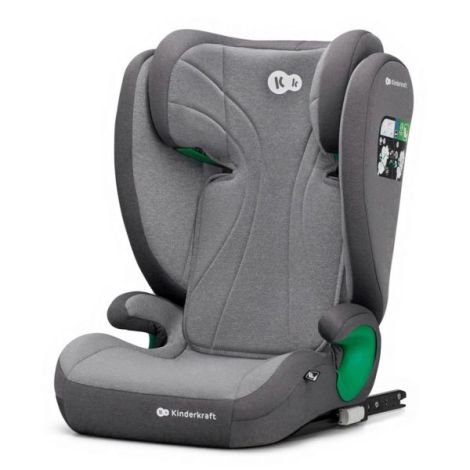 Scaun Auto Kinderkraft Junior Fix2 I-size, 100-150 Cm, Rocket Grey - poza 2