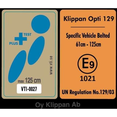 Scaun auto Klippan OPTI129 i-Size Rearfacing 125 cm 32 Kg Sunset - poza 2