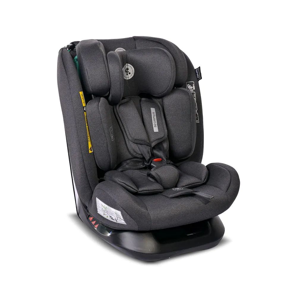 Scaun auto Lorelli Premium Scorpius I-Size (40-150 cm) 2024 Black Jasper - poza 1