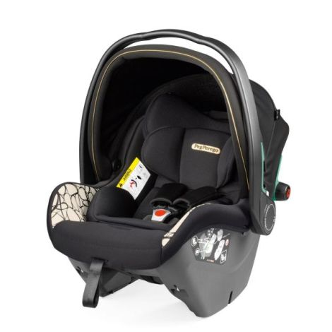 Scaun Auto, Peg Perego, i-size Primoviaggio SLK, 0-13 kg, 500, Graphic Gold, Alb cu Negru - poza 1