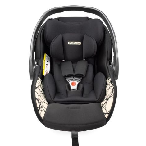 Scaun Auto, Peg Perego, i-size Primoviaggio SLK, 0-13 kg, 500, Graphic Gold, Alb cu Negru - poza 3