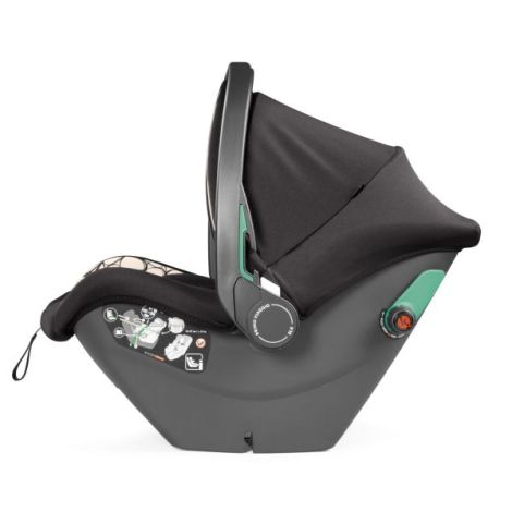 Scaun Auto, Peg Perego, i-size Primoviaggio SLK, 0-13 kg, 500, Graphic Gold, Alb cu Negru - poza 4