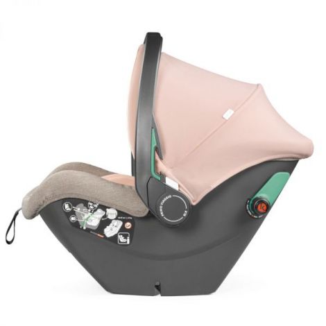 Scaun Auto Peg Perego i-size Primoviaggio SLK, 40 - 87 cm, 0-13 kg, Mon Amour, Bej Roz - poza 2