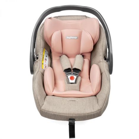 Scaun Auto Peg Perego i-size Primoviaggio SLK, 40 - 87 cm, 0-13 kg, Mon Amour, Bej Roz - poza 3