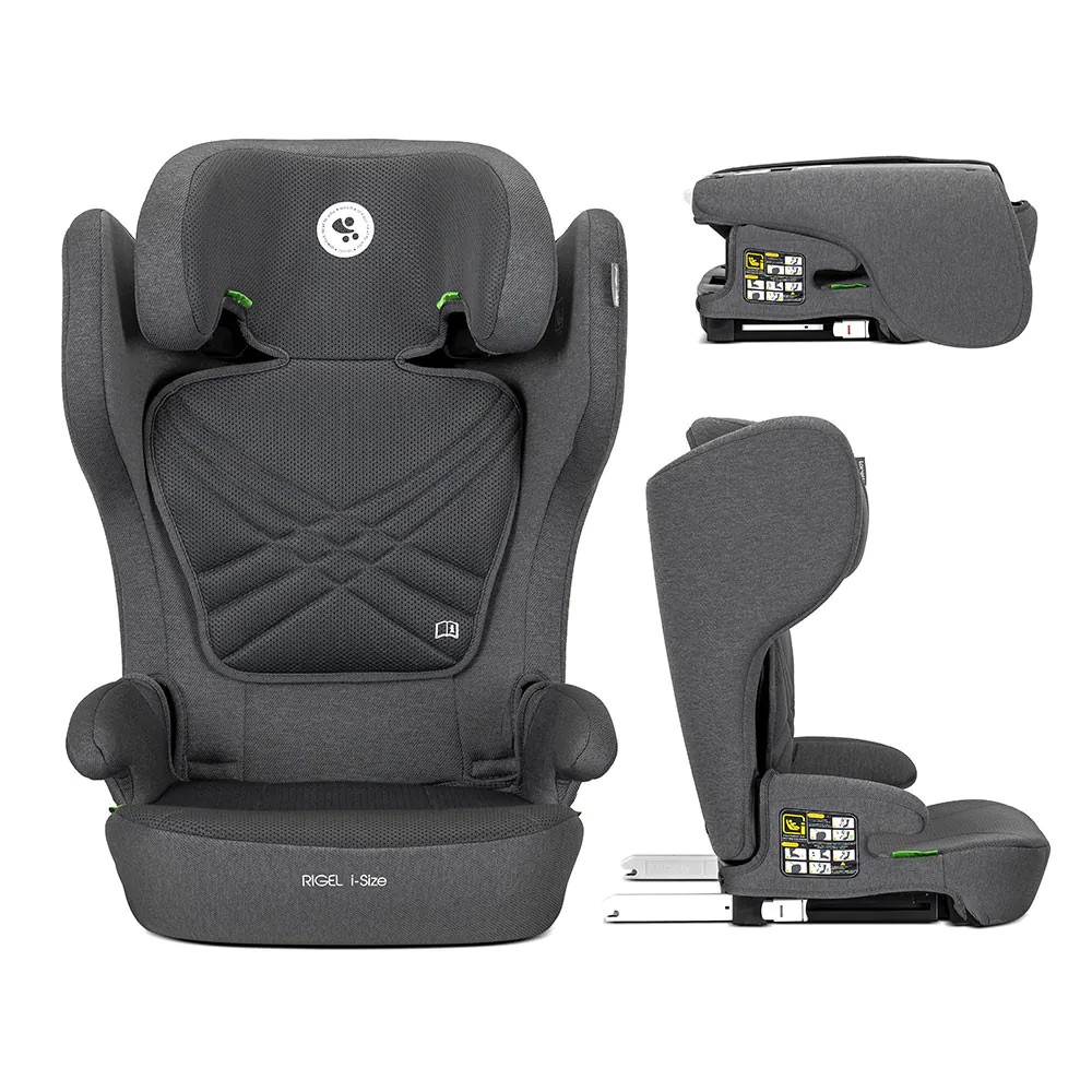 Scaun auto pliabil Lorelli Premium i-Size Rigel Isofix (100-150 cm) Grey - poza 3