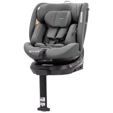 Scaun auto rotativ 360° SPS Carrello OCTOPUS i-SIZE 40-150 cm ISOFIX Seashell Grey - poza 1