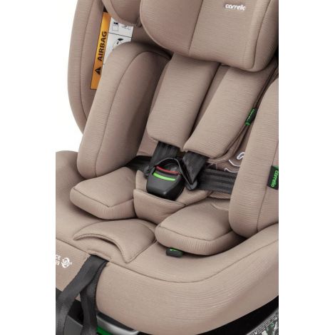 Scaun auto rotativ 360° SPS Carrello OCTOPUS i-SIZE 40-150 cm ISOFIX Seashell Grey - poza 3