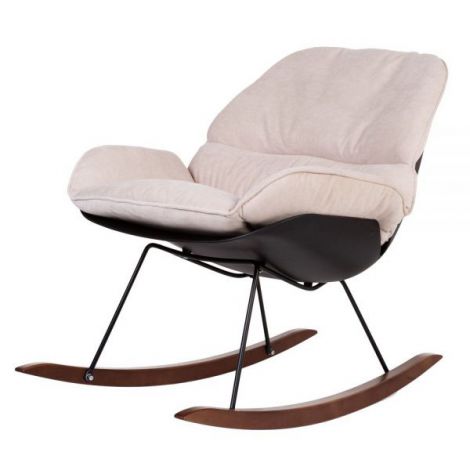 Scaun balansoar Childhome Negru Alb - poza 1