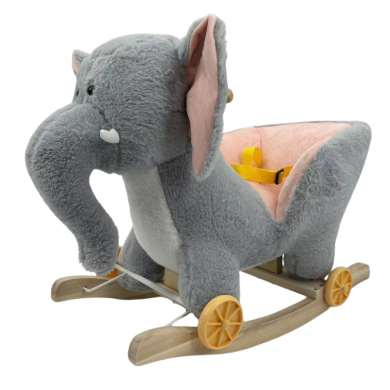 Scaun balansoar din lemn, model Elefant