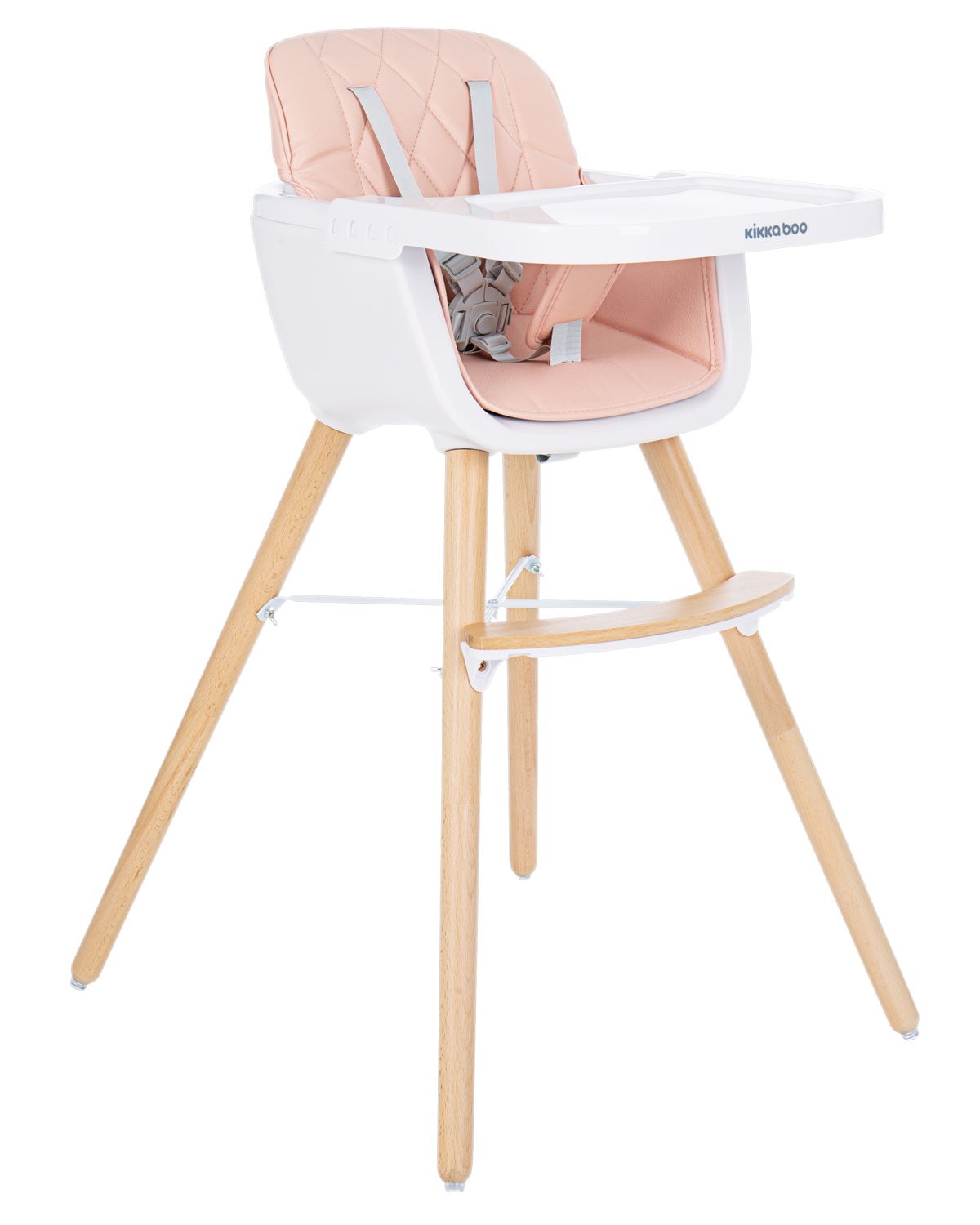Scaun de masa 2 in 1 Kikka Woody 2020 Pink - poza 1