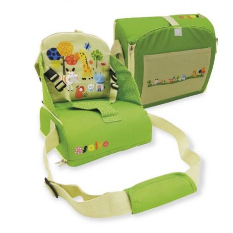 Scaun de masa booster portabil Asalvo GO ANYWHERE jungle - poza 3